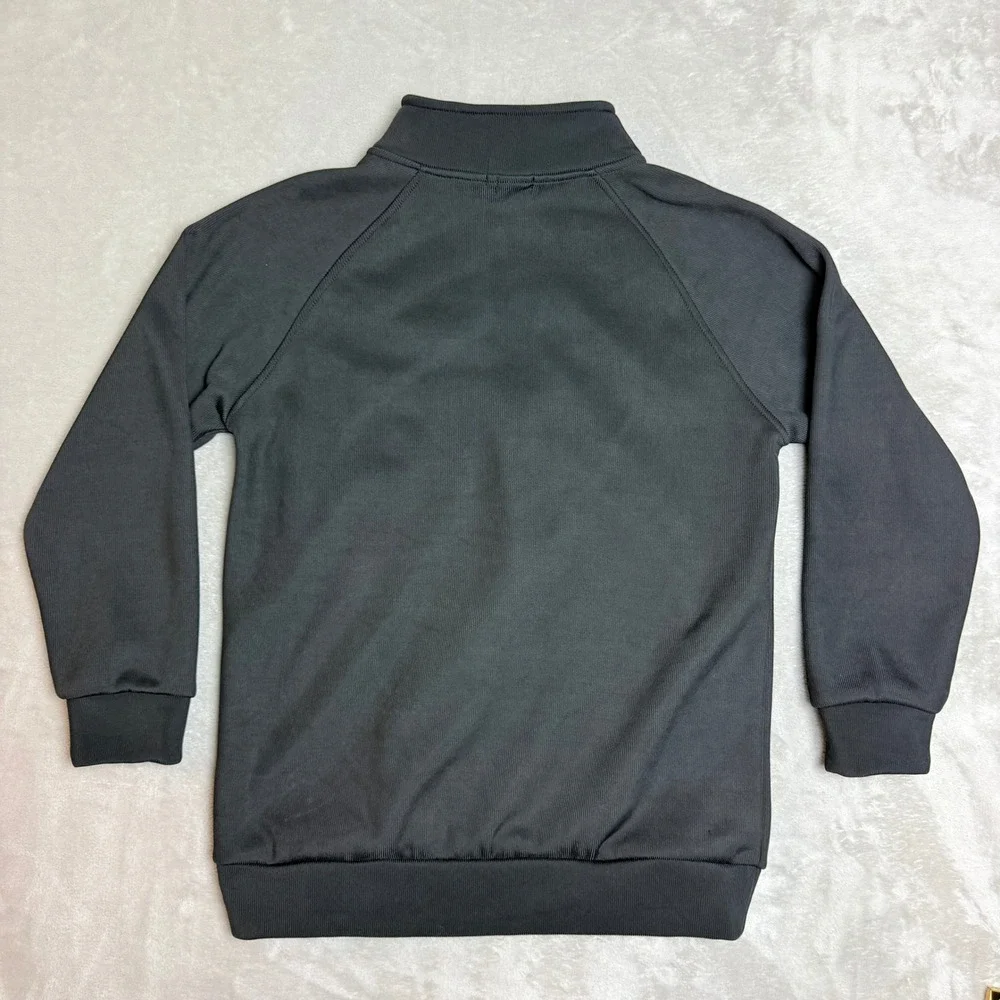 Polo Ralph Lauren Stretch Mesh 1/4 Zip Sweater Men M Black Slim Big Pony Logo